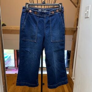 Diane Gilman D2G Dark Blue Flare Jeans